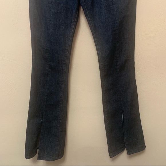 Pilcro Anthropologie Split Front Bootcut Jeans Dark Wash Size 26 - Picture 6 of 13